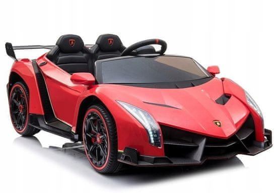 Lean-toys Auto Na Baterie Lamborghini Veneno Červené