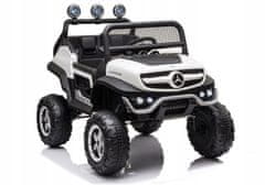Lean-toys Vozidlo Na Baterie Mercedes Unimog S Bílé