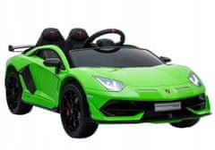 Lean-toys Auto Na Baterie Lamborghini Aventador Zelená