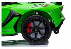 Lean-toys Auto Na Baterie Lamborghini Aventador Zelená