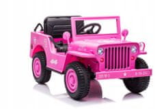 Lean-toys Auto Na Baterie Jh-103 Růžové 4X4