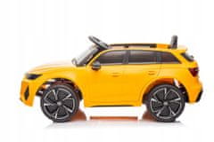 Lean-toys Vozidlo Na Baterie Audi Rs6 Brd-2118 Žlutá