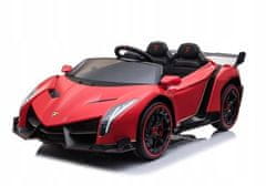 Lean-toys Auto Na Baterie Lamborghini Veneno Červené