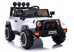 Lean-toys Auto Na Baterie Jeep Brd-7588 Bílé 4X4