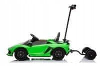 Lean-toys Auto Na Baterie Lamborghini Aventador Sx2018 Zelená S Platformou