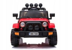 Lean-toys Auto Na Baterie Jeep Brd-7588 Červené 4X4
