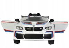 Lean-toys Auto Na Baterie Bmw M6 Gt3 Bílé