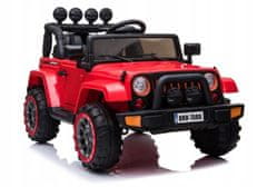 Lean-toys Auto Na Baterie Jeep Brd-7588 Červené 4X4