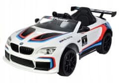 Lean-toys Auto Na Baterie Bmw M6 Gt3 Bílé