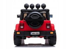 Lean-toys Auto Na Baterie Jeep Brd-7588 Červené 4X4