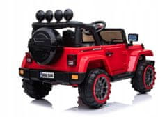 Lean-toys Auto Na Baterie Jeep Brd-7588 Červené 4X4