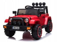 Lean-toys Auto Na Baterie Jeep Brd-7588 Červené 4X4