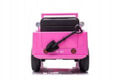 Lean-toys Auto Na Baterie Jh-103 Růžové 4X4