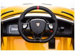 Lean-toys Auto Na Baterie Lamborghini Aventador Žlutá