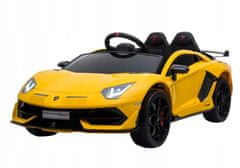 Lean-toys Auto Na Baterie Lamborghini Aventador Žlutá