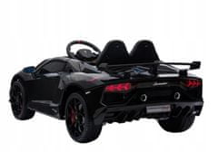 Lean-toys Auto Na Baterie Lamborghini Aventador Black