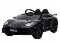 Lean-toys Auto Na Baterie Lamborghini Aventador Black