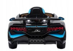 Lean-toys Auto Na Baterie Bugatti Divo Černá Lakovaná