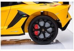 Lean-toys Auto Na Baterie Lamborghini Aventador Žlutá
