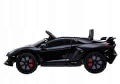 Lean-toys Auto Na Baterie Lamborghini Aventador Black