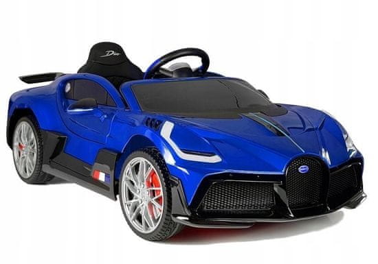 Lean-toys Auto Na Baterie Bugatti Divo Modrý Lak