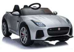 Lean-toys Auto Na Baterie Jaguar F-Type Stříbrný Lak