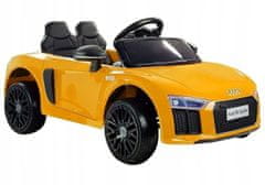 Lean-toys Auto Na Baterie Audi R8 Spyder Žlutá