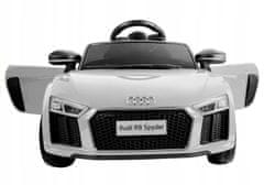 Lean-toys Auto Na Baterie Audi R8 Spyder Bílá