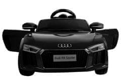 Lean-toys Auto Na Baterie Audi R8 Spyder Black