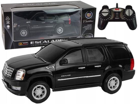 Lean-toys Auto Cadillac Escalade R/C Černá Světla Zvuk 1:16