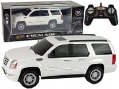 Lean-toys Auto Cadillac Escalade R/C Bílá Světla Zvuk 1:16