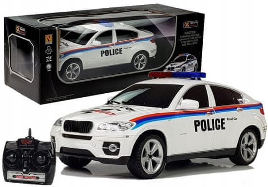 Lean-toys Auto Na Dálkové Ovládání Policie Coupe R/C