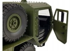 Lean-toys Vojenské Auto Na Dálkové Ovládání 47 Cm Terénní Transportér 6 R/C Kol