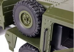 Lean-toys Vojenské Auto Na Dálkové Ovládání 47 Cm Terénní Transportér 6 R/C Kol