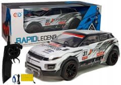 Lean-toys Auto Rally Na Dálkové Ovládání 1:10 Bílé R/C