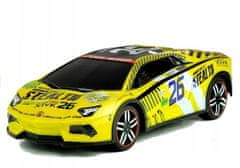 Lean-toys Auto Na Dálkové Ovládání Sportovní Dálkové Ovládání R/C Žluté