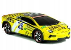 Lean-toys Auto Na Dálkové Ovládání Sportovní Dálkové Ovládání R/C Žluté