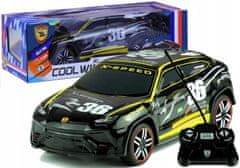 Lean-toys Auto Na Dálkové Ovládání Sportovní R/C Dálkové Ovládání Černé
