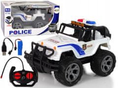 Lean-toys Auto R/C Policejní Jeep Policejní 1:14 Dálkově Stero