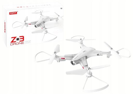 Lean-toys Dálkově Ovládaný Dron Z3 720P Kamera Syma Bílá