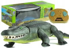 Lean-toys Dálkově Ovládaný Aligator R/C Chodí Velký Zelený