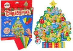 Lean-toys Diy Sada Barevná Mozaika Vánoce Vylepovačka Vánoční Stromek