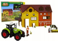 Lean-toys Stavebnice Farma Traktor 62 El.