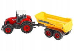Lean-toys Traktory S Přívěsy Sada Zemědělských Strojů 6V1
