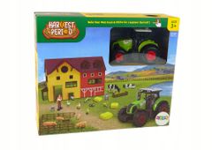 Lean-toys Stavebnice Farma Traktor 62 El.