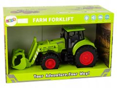 Lean-toys Traktor Frikční Pohon Velká Kola Zelená