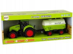 Lean-toys Traktor S Přívěsem Velká Kola Zelená Farma