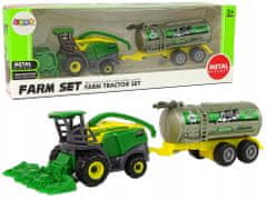 Lean-toys Plastové Zemědělské Vozidlo Zelená Žlutá