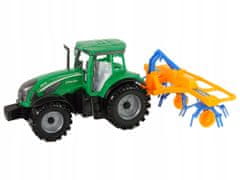 Lean-toys Zelený Traktor, Shrnovač Frikční Pohon