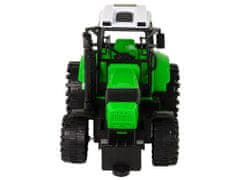 Lean-toys Zelený Traktor S Lisem Frikční Pohon